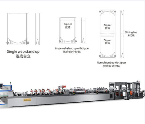 Centrale di sigillamento automatico a 3 lati, macchina per la realizzazione di sacchetti di sigillamento 220V/380V 800kg Capacità