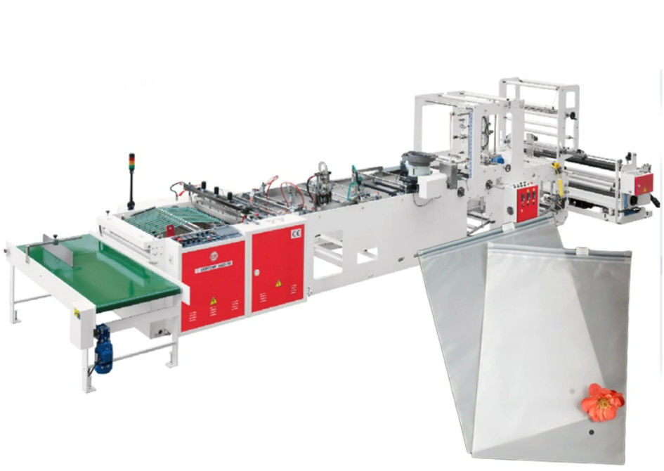 150 pcs/min Velocità di produzione Maschera per la realizzazione di sacchetti a sigillo laterale con sistema di controllo PLC